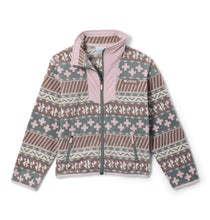 Laden Sie das Bild in den Galerie-Viewer, Columbia Sequoia Grove Fleece Jacke mit Print – Iron Wizard Island, Mineral Pink