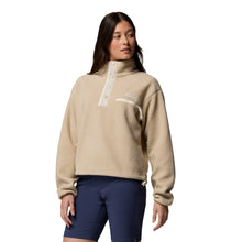 Laden Sie das Bild in den Galerie-Viewer, Columbia Helvetia II gecropptes Sherpa Half Snap Fleece – Ancient Fossil, Dark Stone, Chalk