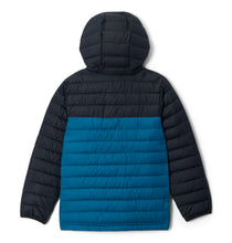 Laden Sie das Bild in den Galerie-Viewer, Columbia Powder Lite II isolierte Jacke mit Kapuze – Phoenix Blue, Black