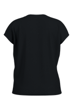 Laden Sie das Bild in den Galerie-Viewer, GemskresseM. Punched Organic Tee deep black Maloja