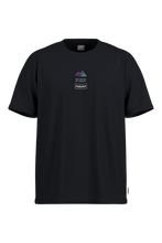 Laden Sie das Bild in den Galerie-Viewer, RavanoM. Wood Cotton Tee deep black Maloja