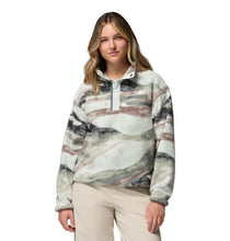 Laden Sie das Bild in den Galerie-Viewer, Columbia Helvetia II gecropptes Sherpa Half Snap Fleece mit Print – Sedona Sage, Summits
