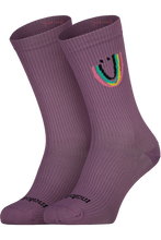 Laden Sie das Bild in den Galerie-Viewer, AletschhornM. Sports Socks stormy lilac Maloja

