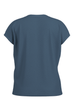 Laden Sie das Bild in den Galerie-Viewer, GemskresseM. Punched Organic Tee dusty blue Maloja
