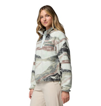 Laden Sie das Bild in den Galerie-Viewer, Columbia Helvetia II gecropptes Sherpa Half Snap Fleece mit Print – Sedona Sage, Summits
