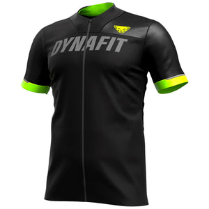 Biking Ride Full Zip T-Shirt for Men black front Dynafit bei Sport Raith