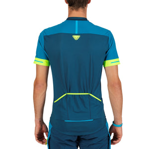 Biking Ride Full Zip T-Shirt for Men blue back Dynafit bei Sport Raith