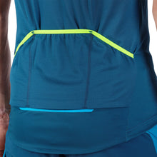 Laden Sie das Bild in den Galerie-Viewer, Biking Ride Full Zip T-Shirt for Men blue back Dynafit bei Sport Raith
