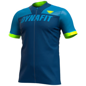 Biking Ride Full Zip T-Shirt for Men blue front Dynafit bei Sport Raith