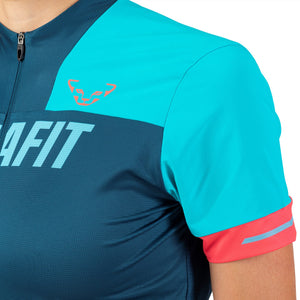 Biking Ride Full Zip T-Shirt for Women blue Nahaufnahme Dynafit bei Sport Raith