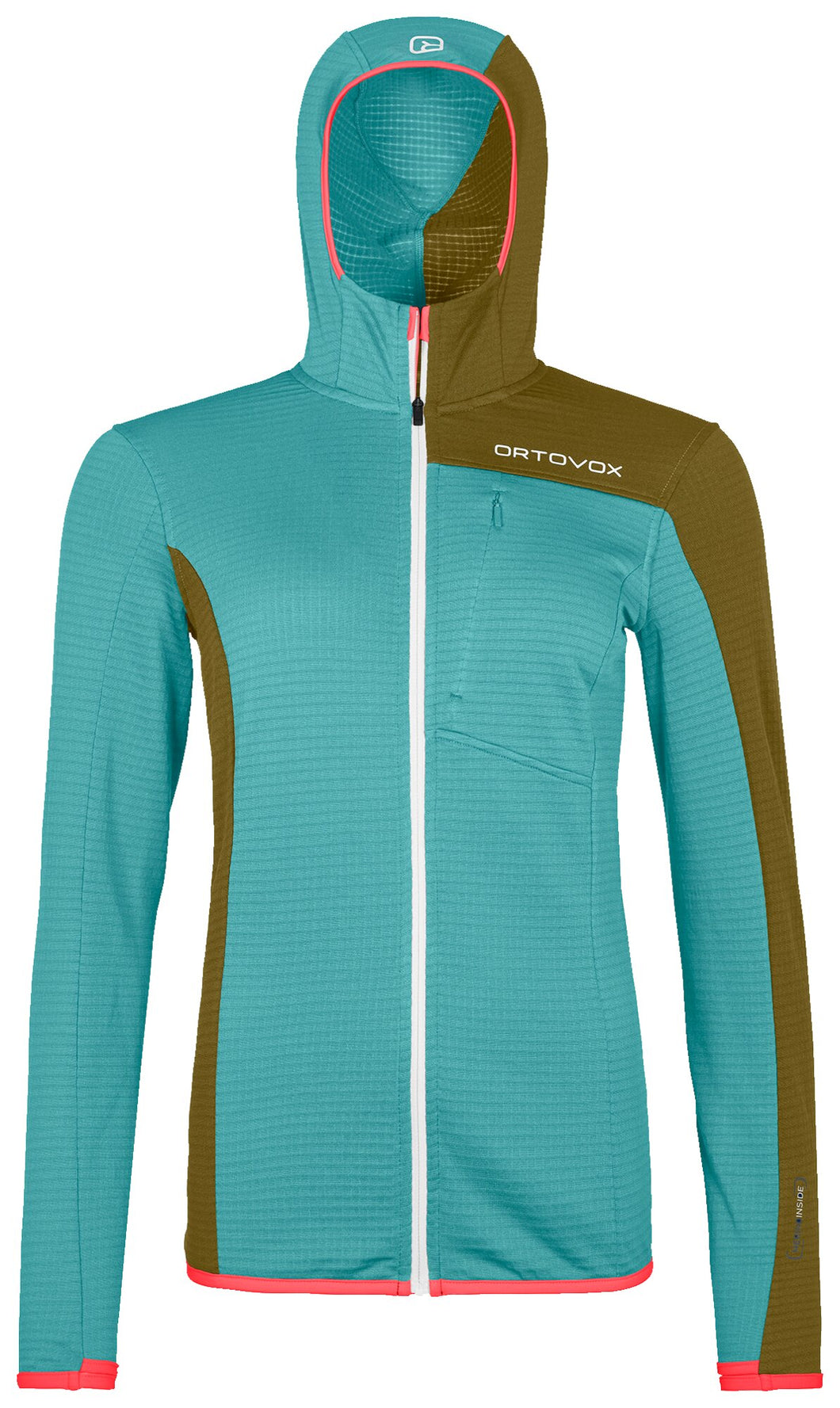 Fleece Light Grid Hooded Jacket W