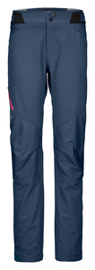 Hiking Pala Pants for Women blue front Ortovox Sport Raith
